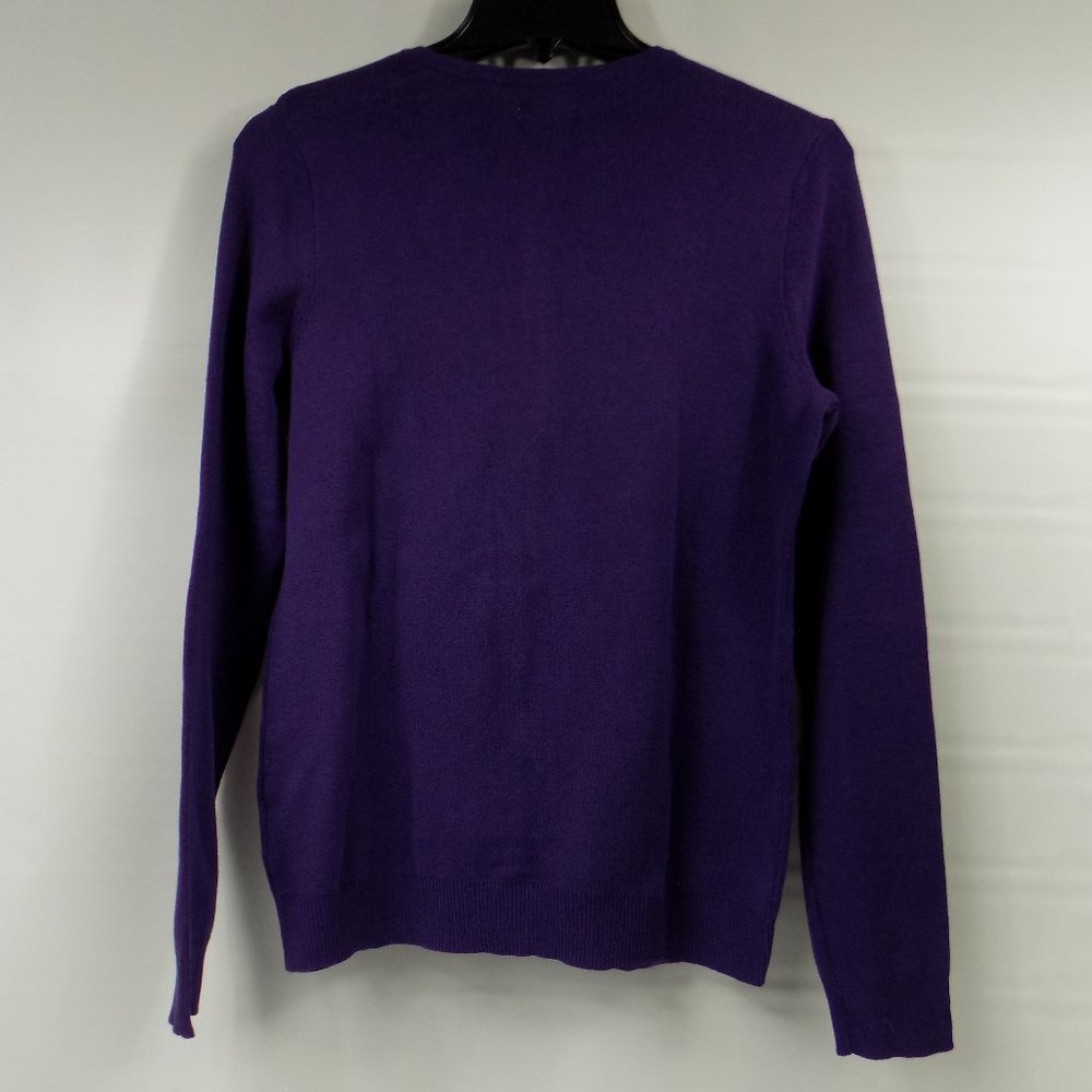 Croft & Barrow Women's Purple Button Front Sweater Size S NWT - Picture 3 of 8